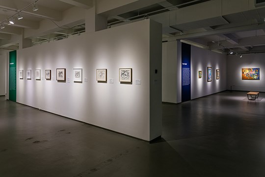 view of the installation for Han Hofmann: Works on Paper