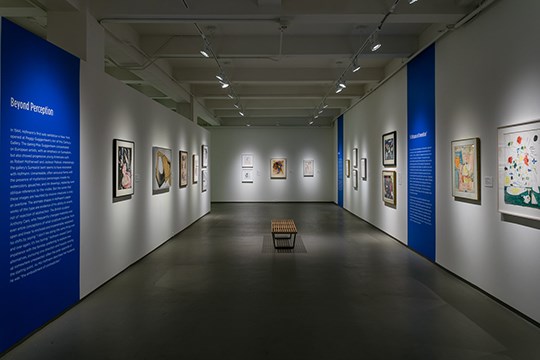 Hans Hoffman Works on Paper exhibit view