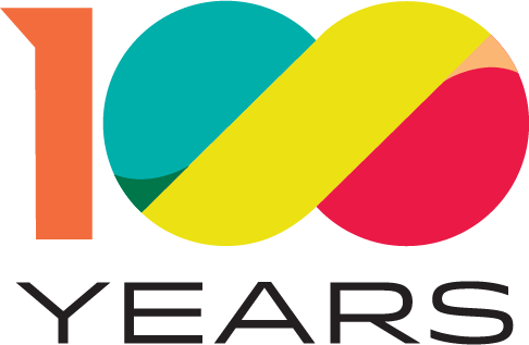MOCA 100th anniversary logo
