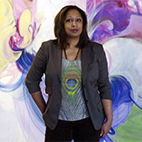 portrait of Shinique Smith by Eric Wolfe 2012