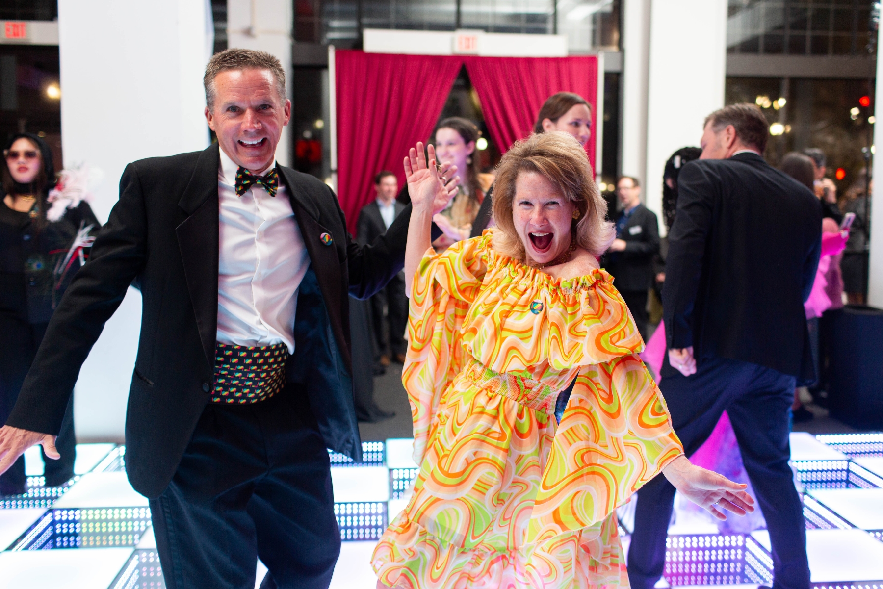 Dr. Kip and Ann Strasma dancing at MOCA's 100th Anniversary Gala