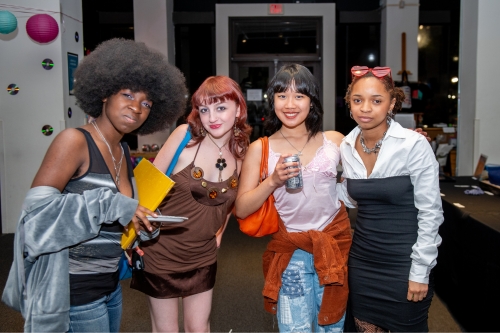 teens enjoying an event in MOCA
