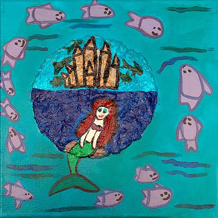 artwork depicting a mermaid