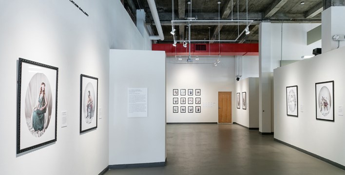 an expansive view of Allegory of Fortune exhibition