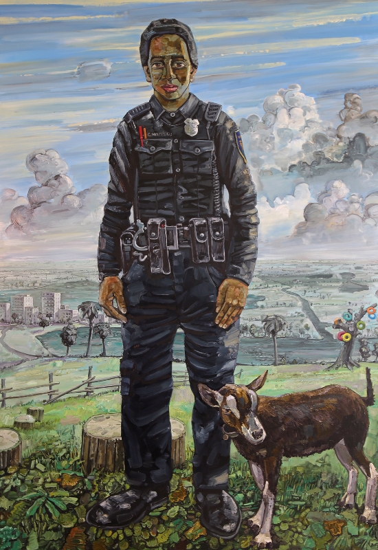 Painting by Amer Kobaslija titled After Watteau II