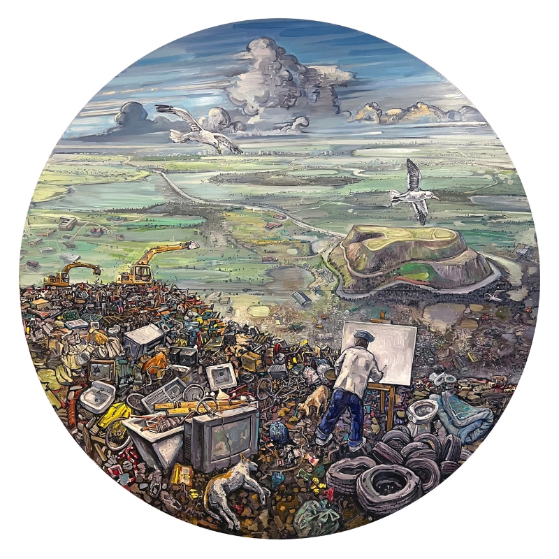 Painting by Amer Kobaslija titled Plein Air Painter