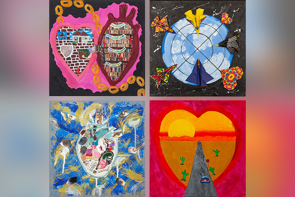 Artwork in a collage
