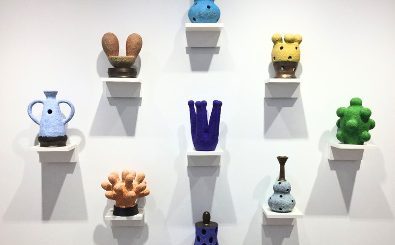 eight colorful ceramic sculptures click for more information about this exhibition