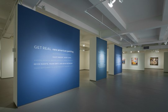 Get Real new American painting exhibit entrance