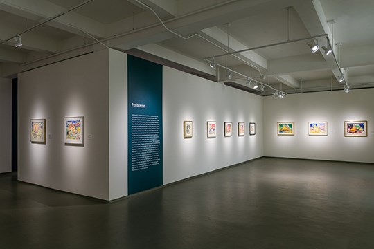 installation view of Hans Hofmann: Works on Paper