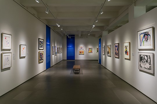 installation view of Hans Hofmann exhibit