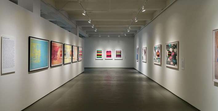 exhibition area of the In Living Color exhibit