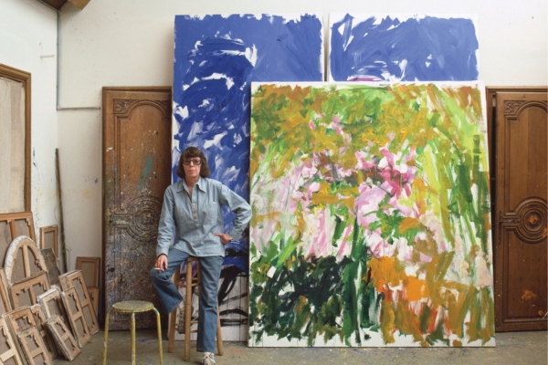 Joan Mitchell in her Vétheuil studio, 1983. 