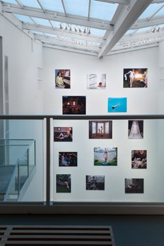 view of the photographs from the top floor