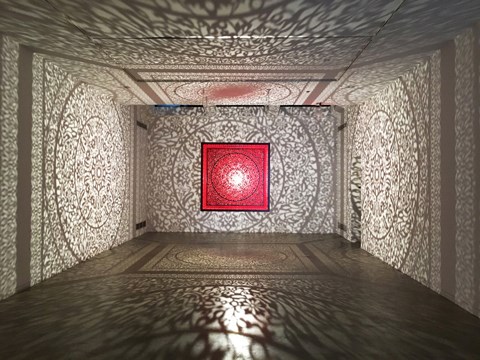 all the flowers are for me red by Anila Quayyum Agha