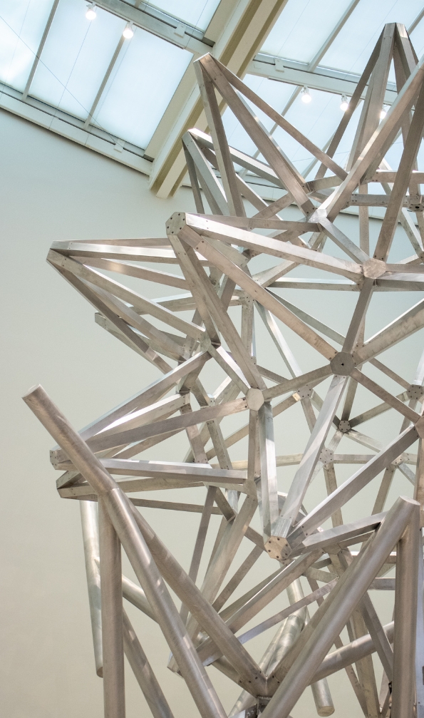 Detail of Project Atrium: Frank Stella Jacksonville Stacked Stars click for more information about this exhibition