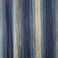hand dyed indigo string of varying shades