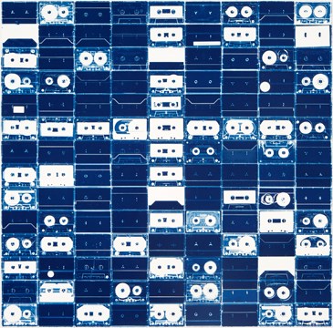 Mashup I, Large Cassette Grid No. 3 by Christian Marclay