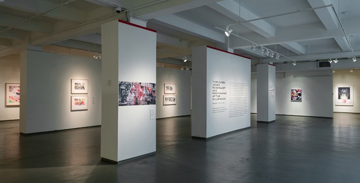 wide view of Time Zones exhibition