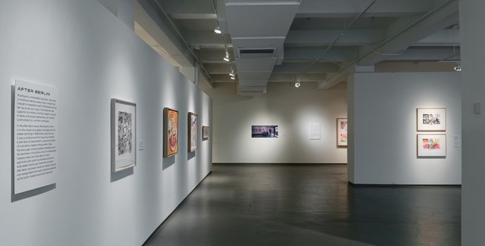 installation view of Time Zones exhibition