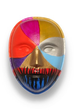 multi-colored mask