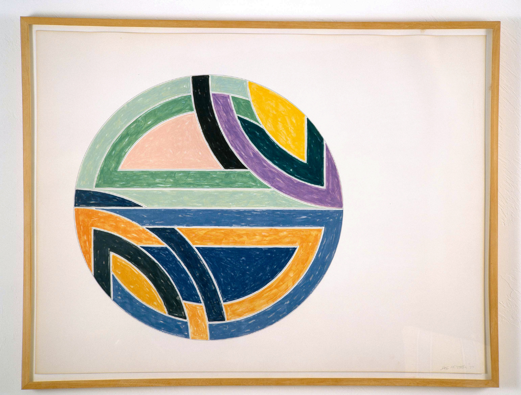 colorful circle lithograph by Frank Stella