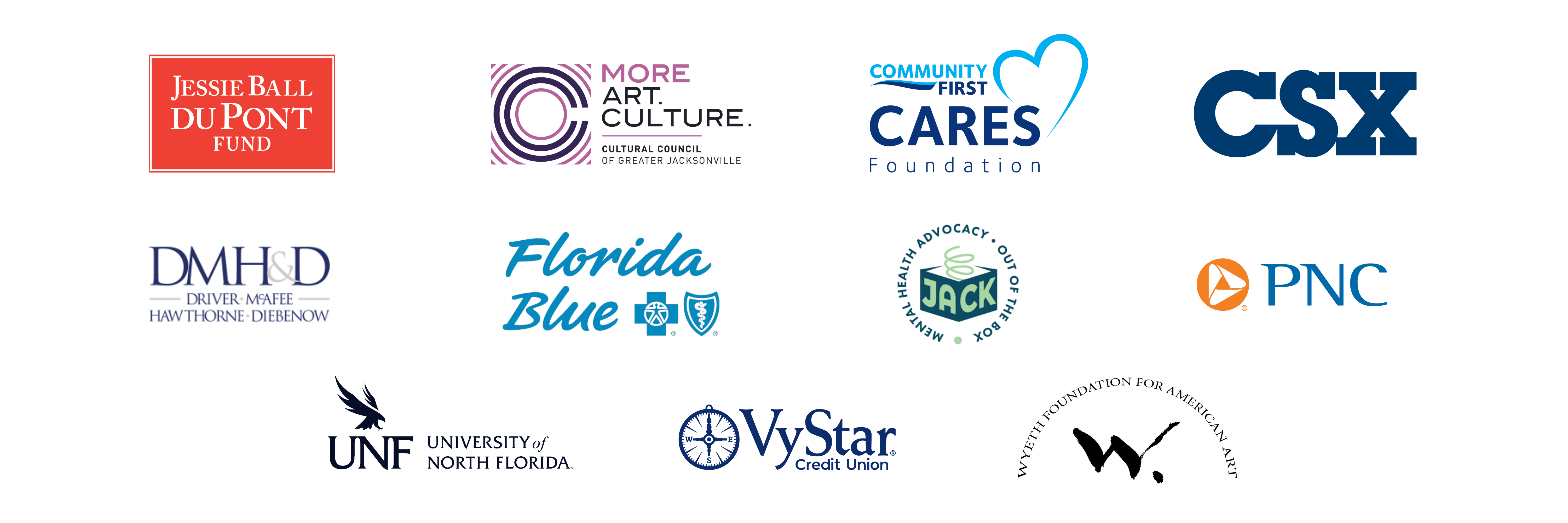 logos for MOCA sponsors