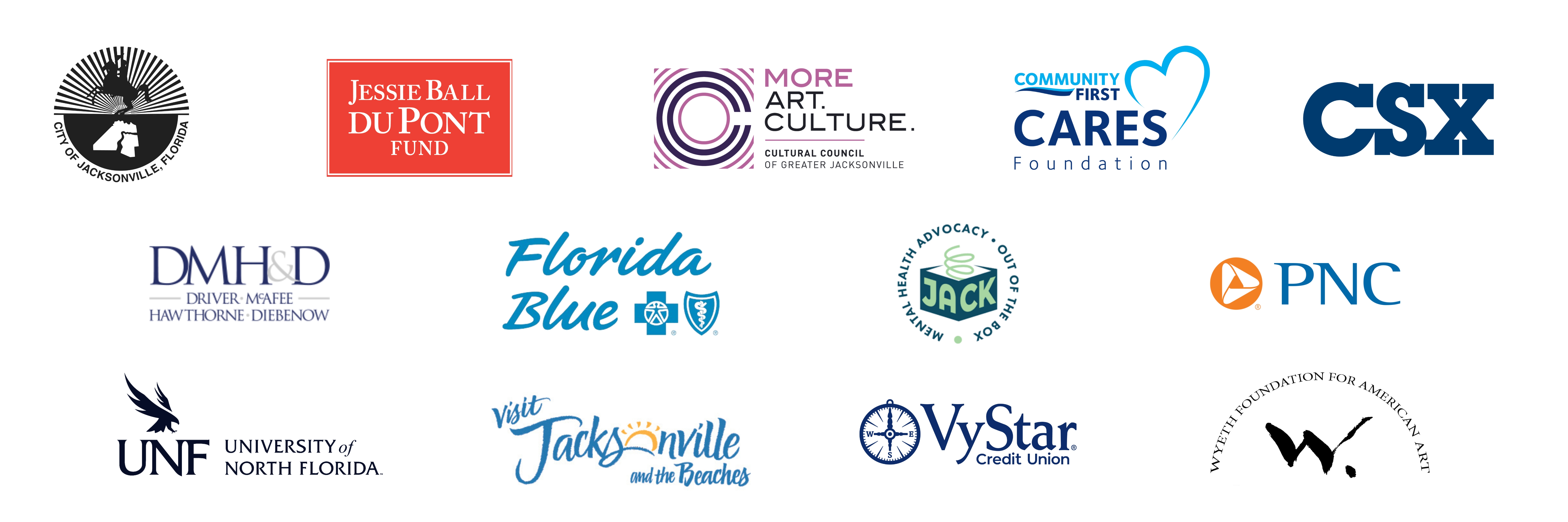 logos for MOCA sponsors see description below