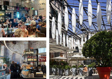 Images of the restaurant le Bombarde at Arsenale