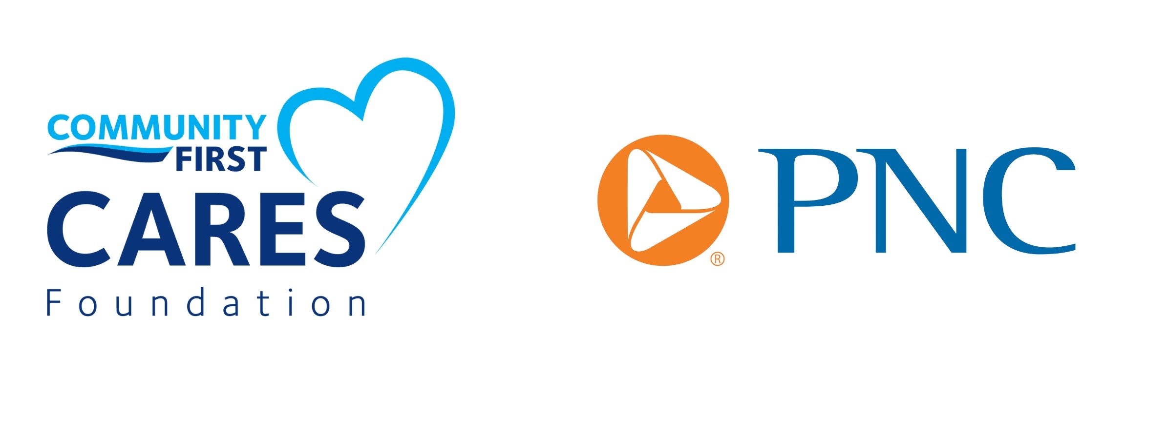Community First Cares and PNC logos