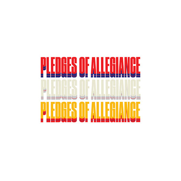 pledges of allegiance written out 3 times